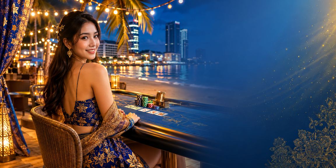 Permainan baccarat dan meja kasino di Johor Bahru Malaysia pada platform 1184