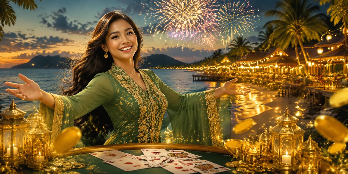 Suasana permainan kasino semasa Hari Raya di Langkawi Malaysia dengan platform 1184